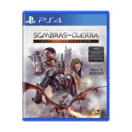 Jogo Sombras da Guerra Definitive Edtion PS4