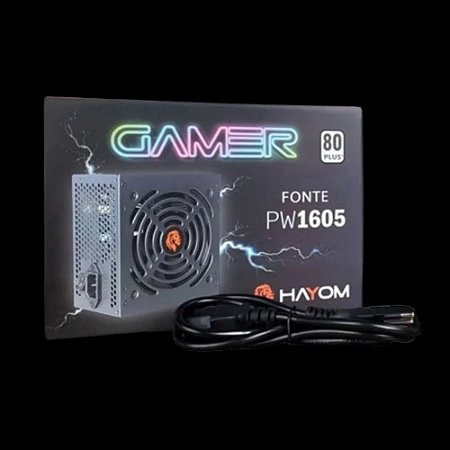 Fonte Hayom 500W 80 Plus PFC Ativo