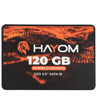 SSD Sata Hayom 120GB - Leitura 480MB/s e Gravação 400MB/s