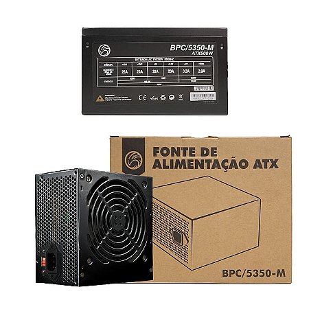 Fonte ATX Brazil PC 500W BPC 5350B