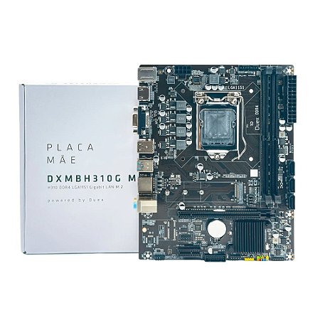 Placa Mãe H310 DDR4 LGA1151 Intel i3/i5/i7 8º e 9º Geração