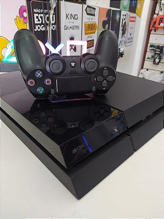 Playstation 4 Desbloqueado Com 5 Jogos + 1 Controle - Semi Novo (Leitor de CD's Desativado)