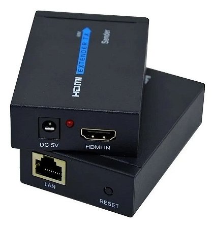 Extensor HDMi até 60 Metros Via Cabo de Rede