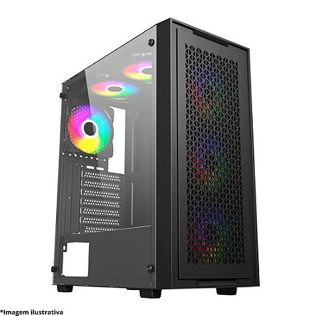 Gabinete Gamer Bluecase Vidro Temperado