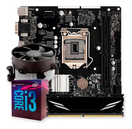 Kit Upgrade i3 8° Geraçao - Placa Mãe, Memória RAM e Processador