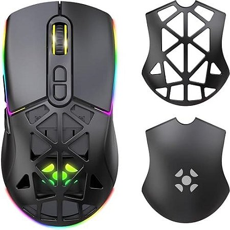 Mouse Gamer Sem Fio Fortrek Striker 12.000dpi