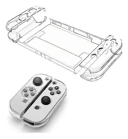 Case Nintendo Switch Oled Cristal 3 em 1