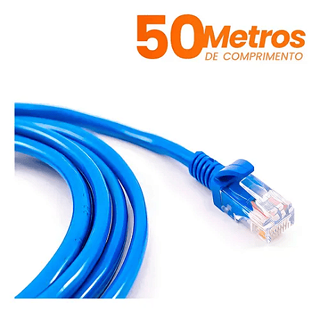 Cabo De Rede Cat6 50 Metros
