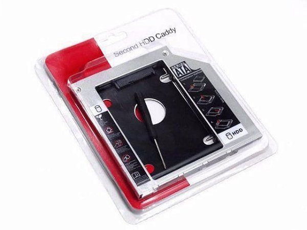 Adaptador Caddy 12,7mm - Segundo HD no Notebook