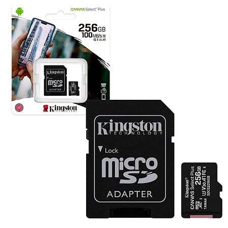 Cartão de Memória Micro SD Kingston 256GB