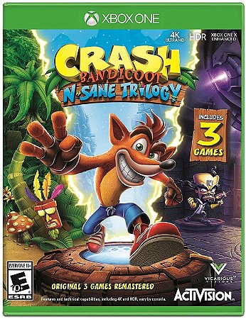 Jogo Crash Trilogia Xbox One