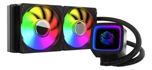 Water Cooler Pcyes Tundra Black Vulcan 240mm Argb 250w Tdp