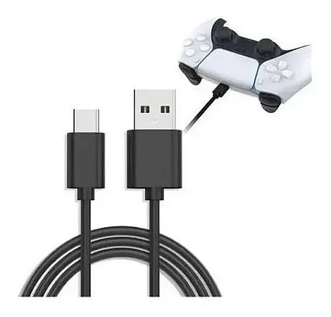 Cabo Tipo C Carregador 1 Metro - Compatível Com PS5 e Xbox Series S/X e Celular