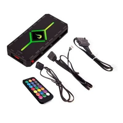 Controladora de Fans Rise Mode PWM e RGB Hub