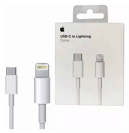 Cabo Tipo C > Lighting Original Apple - iPhone 8 em Diante