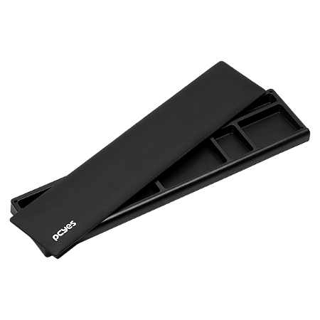 Apoio de Pulso PCYES Ergonômico com Organizador 355x80mm Base Antiderrapante APORG01
