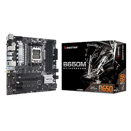 Placa Mãe B650MT AM5 DDR5 Ryzen 7000 e 8000 3Green Biostar