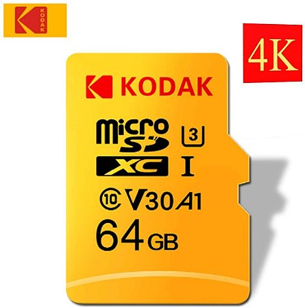 Cartão de Memória Kodak 64GB Micro SD Classe 10