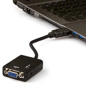 Conversor de HDMI para VGA - Para Monitores VGA