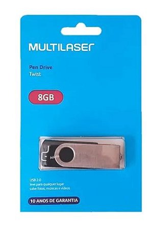 Pen Drive Multilaser Twist 8GB
