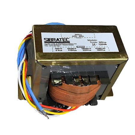 TRANSFORMADOR COMANDO 5A 120VA 110 220 380 24VCA SIBRATEC