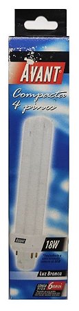 LAMPADA FLUORESCENTE 18W 6500K AVANT (KIT COM 05 UNIDADES)
