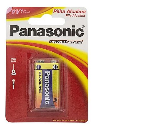 Bateria 9v Panasonic Alcalina 6lf22xab/1b