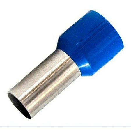 Terminal Tubular Simples 2,5mm² E2508 -  100pçs Azul SIBRATEC