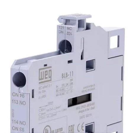 BLOCO CONTATO LATERAL BLB-11 01NA+01NF CWB9-125 WEG