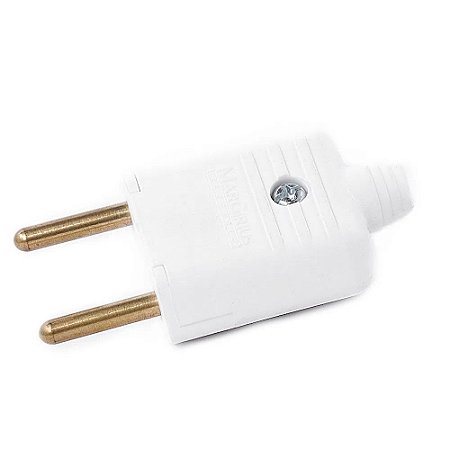 PLUGUE MACHO 2P 10A PEQ. BR MARGIRIUS