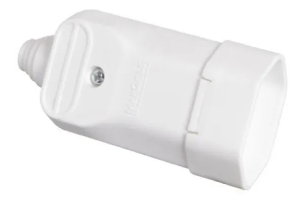 Plug Fêmea TMD11-3 2P+T 10A Branco MARGIRIUS