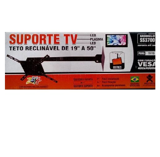 Suporte TV Articulado e Reclinável SS3700 TV DE 19" À 50" SULFORTE