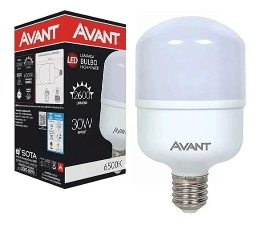 Lâmpada Led Bulbo 30W BRF AVANT 6500K