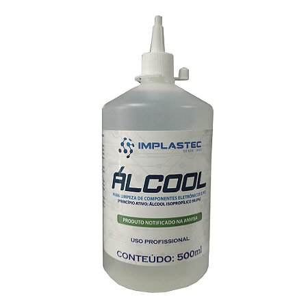 Álcool Isopropanol 500ml IMPLASTEC