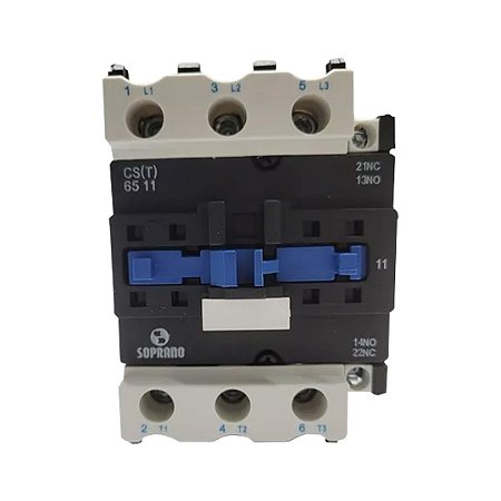 CONTATOR 65A 220V SOPRANO 1NA 1NF