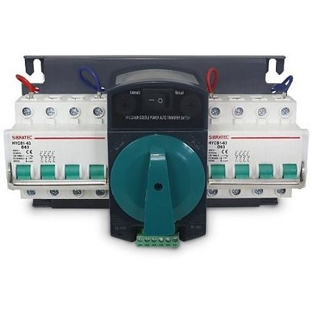 CHAVE DE TRANSFERENCIA AUTOMATICA 4 POLOS HYCQ5-63H 63A SIBRATEC