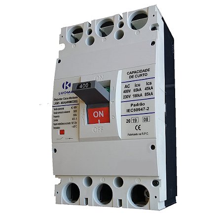 DISJUNTOR CAIXA MOLDADA  LKM 400A LUKMA