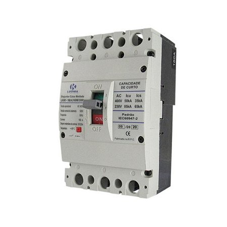 DISJUNTOR CAIXA MOLDADA LKM 160A LUKMA