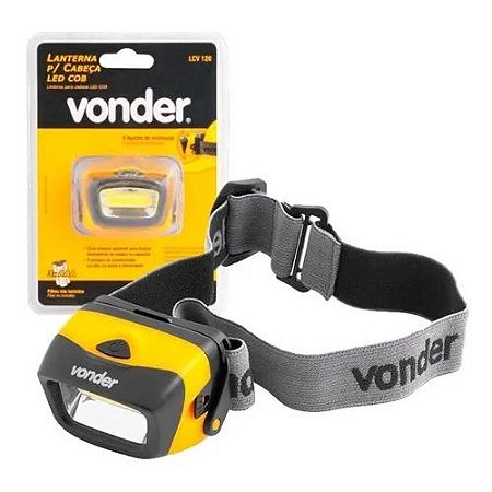 LANTERNA P/CABEÇA RECARREGAVEL LED COB LCV200 VONDER