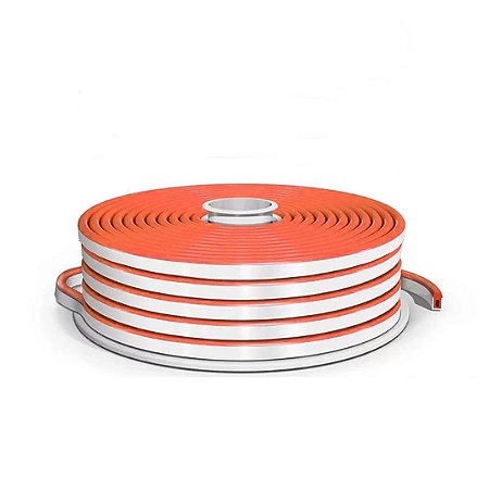 MANGUEIRA - FITA NEON LED 12V 10W 50 METROS LARANJA BLINDADA - SEM FONTE