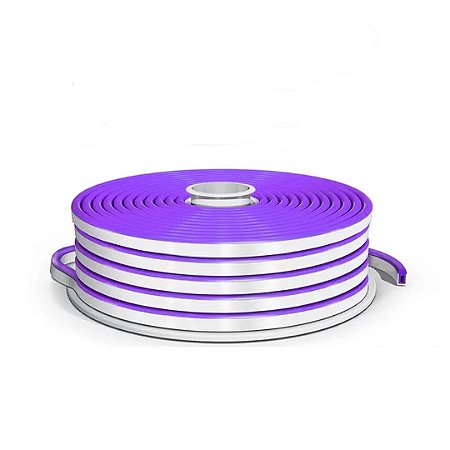 MANGUEIRA - FITA NEON LED 12V 10W 50 METROS ROXA BLINDADA - SEM FONTE