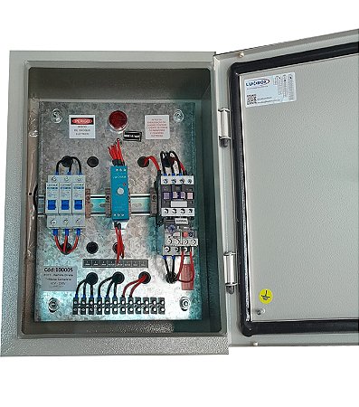 PAINEL PARTIDA DIRETA PDTC TRIFÁSICO 220V 4CV CÓD: 100005 LUKMA