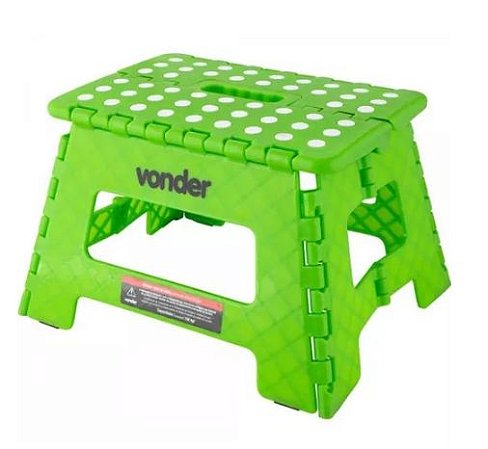 BANQUETA PLAST DOBRAVEL 220MM VERDE VONDER