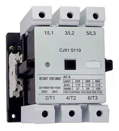 CONTATOR CJX1S 110A 220V - SIBRATEC