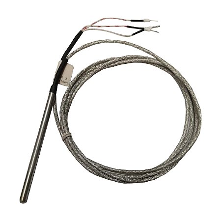 TERMOPAR PT100 3 FIOS HASTE 6X100MM CABO 2MT