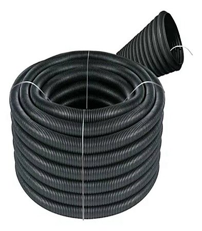 ELETRODUTO 1.1/2 TUBO CORRUGADO 50MM PRETO GUIA 50MTS