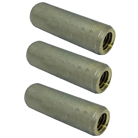 KIT 3 LUVAS EMENDA PARA HASTE C/ROSCA 5/8"  ATERRAMENTO