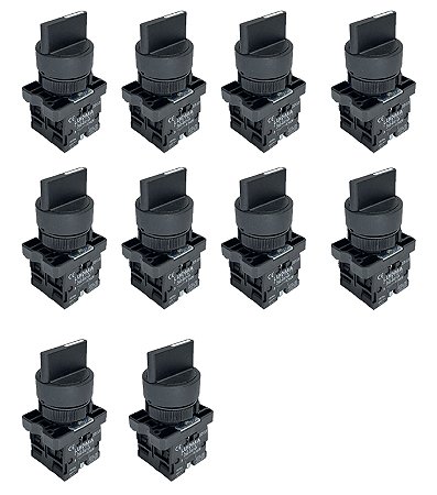 KIT 10 CHAVE LK2-ED33 PLASTICO 3 POSICOES FIXA 2NA LUKMA