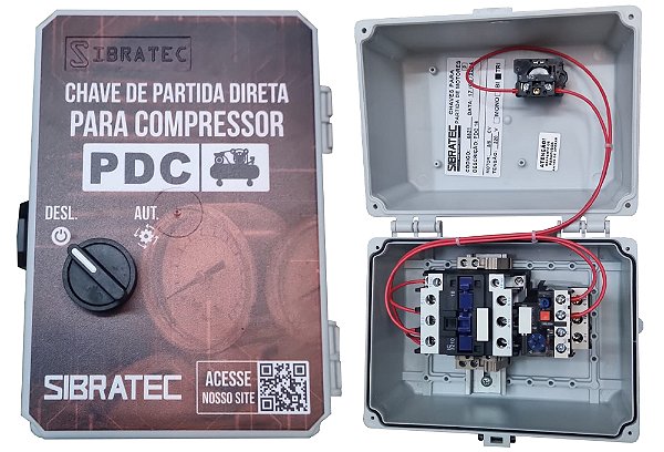 CHAVE PARTIDA COMPRESSOR PDC16T220 - 5VC OU 6CV TRIF 220VCA