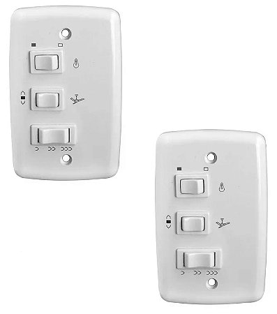 KIT 2 CONTROLE VENTILADOR  3V 220 V 1,5UF   2,5UF 403 RIMA